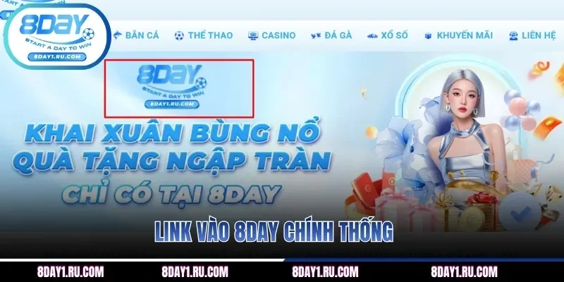 Link vào 8DAY chính thống