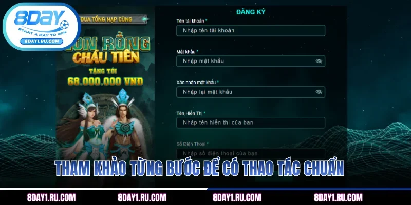 Tham khảo từng bước để có thao tác chuẩn