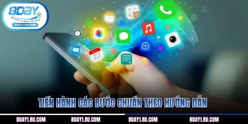 Tiến hành các bước chuẩn theo hướng dẫn